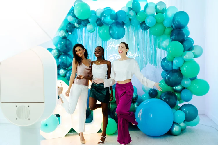 Fun birthday party photobooth setup