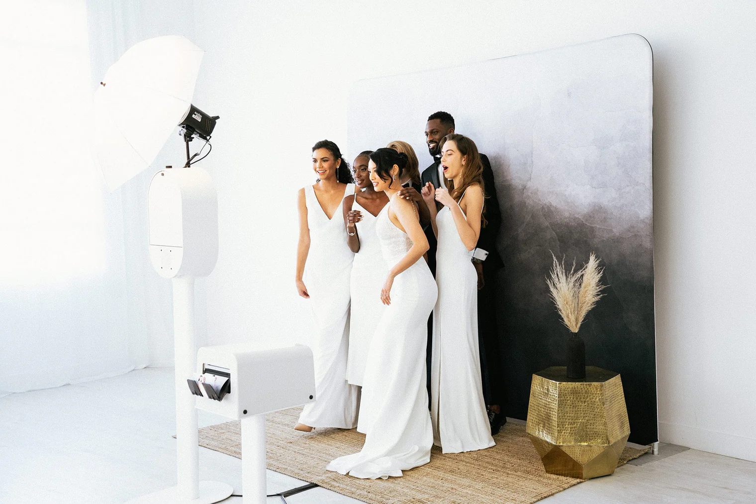 Luxury wedding photobooth experience